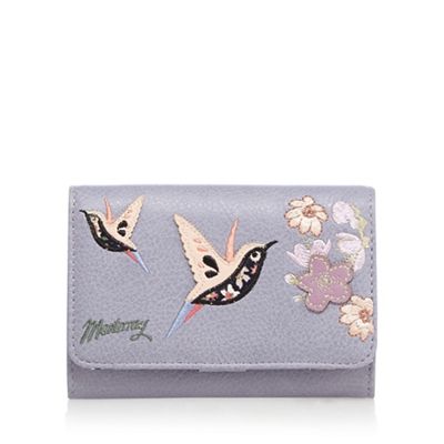 Lilac hummingbird applique medium purse